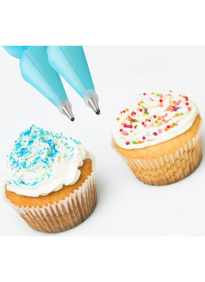 Generic - 16-piece Baking Tools Set Diy Cake Cream Piping Tools Suitable For Various Baking Scenarios Including Pastries Desserts-Specifications:14 Mouth White Bag (J) - Image 1