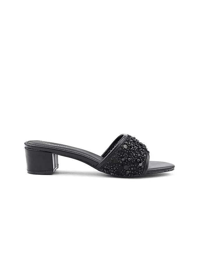 أيقون Modern open-toe heel slipper with a sleek silhouette.