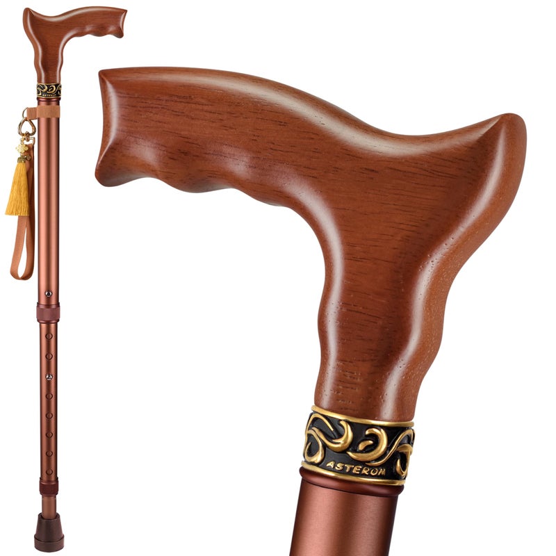 Asterom Walking Cane for Women - Stylish, Comfortable, Adjustable - Cool Canes for Women, Fashionable Walking Sticks for Seniors - Image 2