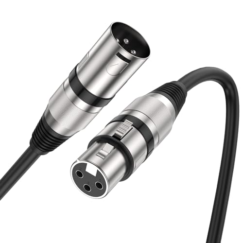 MOSWAG XLR to XLR Cables 328FT1M XLR Microphone Cable Mic Cable 3 Pin Balanced Shielded XLR Cable for Speaker Wire DJ Equipment Audio Sound ConsolesRecording StudioRecording Microphones - Image 1