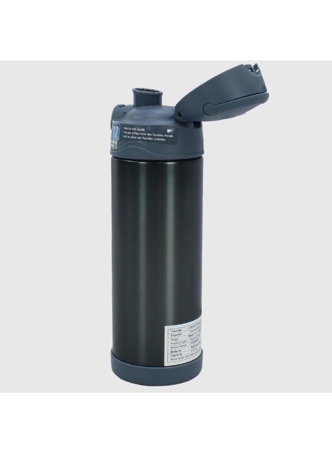 Thermos Bottle 470ml – Slate Stainless Steel & Straw Lid - Image 3