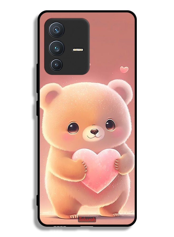 Tolwak Vivo V23 5G Protective Case Cover Cute Little Panda Holding Heart - Image 1