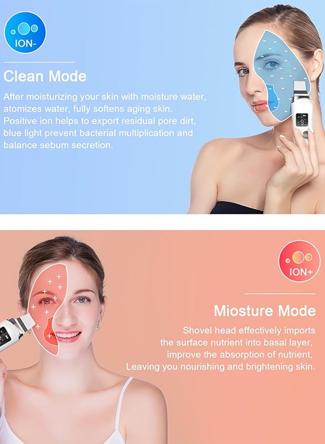 Captaintech Face Scrubber Skin Spatula - Blackhead Remover with 4 Modes, Pore Extractor Face Spatula Deep Cleansing for Facial Skincare Women Gift - Image 4