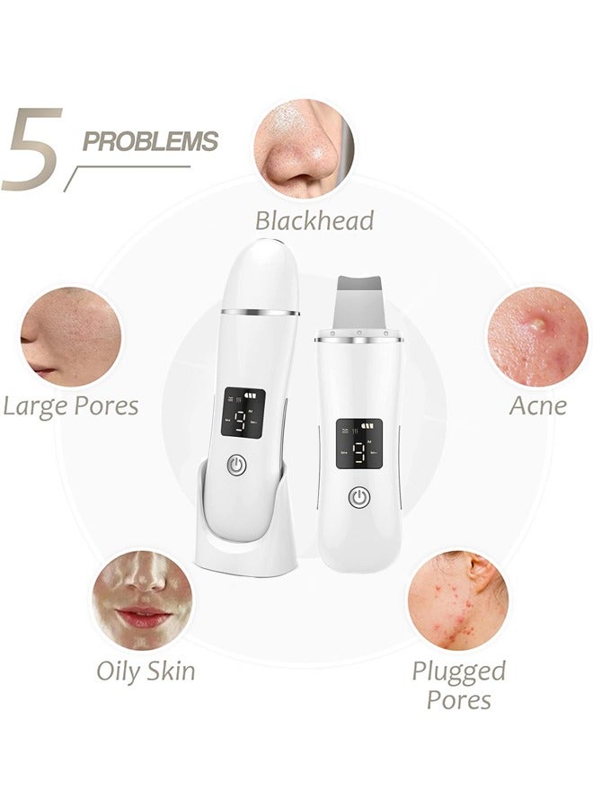 Captaintech Face Scrubber Skin Spatula - Blackhead Remover with 4 Modes, Pore Extractor Face Spatula Deep Cleansing for Facial Skincare Women Gift - Image 5