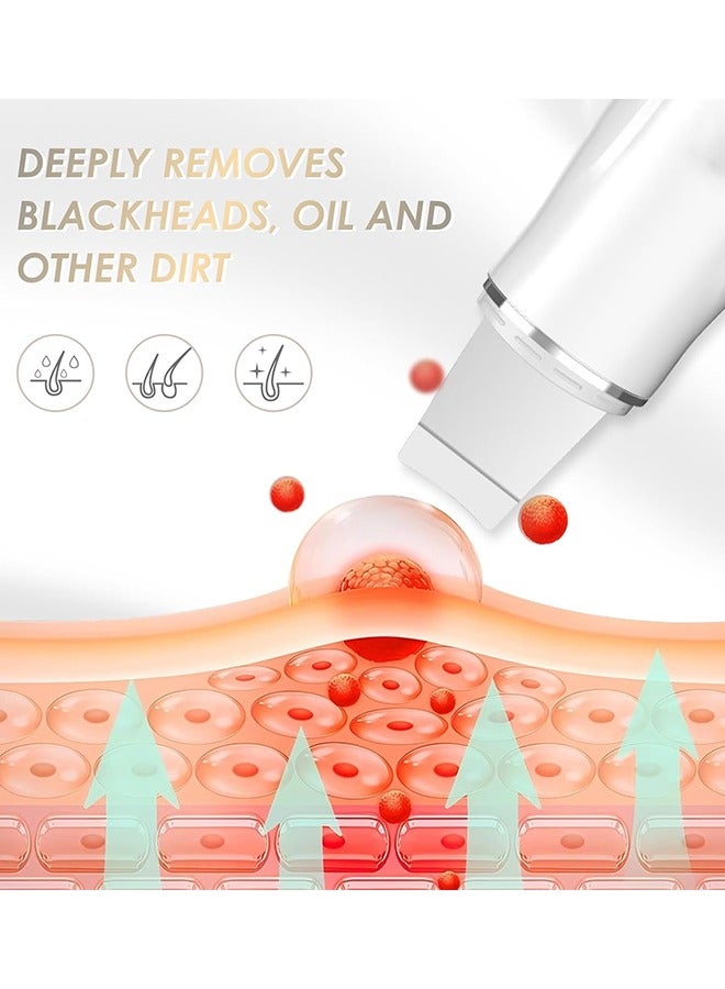 Captaintech Face Scrubber Skin Spatula - Blackhead Remover with 4 Modes, Pore Extractor Face Spatula Deep Cleansing for Facial Skincare Women Gift - Image 3