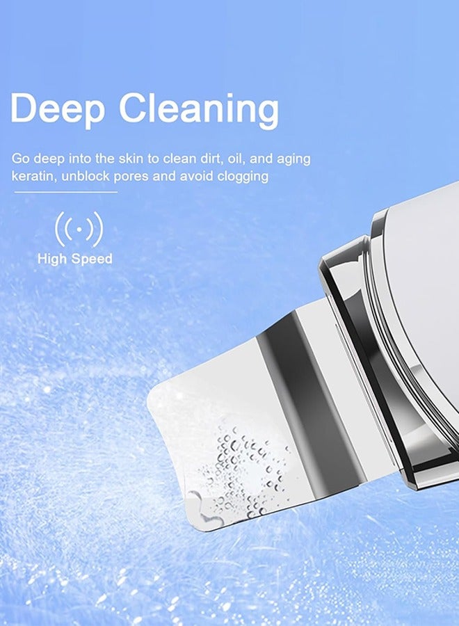 Captaintech Face Scrubber Skin Spatula - Blackhead Remover with 4 Modes, Pore Extractor Face Spatula Deep Cleansing for Facial Skincare Women Gift - Image 2