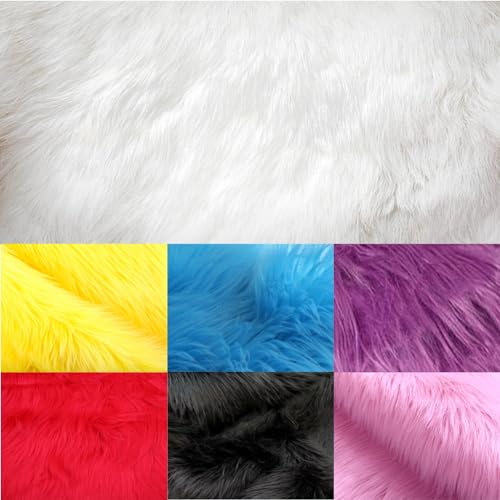 HomeArt Faux Fur Rug - A Timeless Baby Photography Background for Fashion Shoots Portrait Sessions Newborn Product and Still Photography (5 x 5 Feet, White) - Image 1
