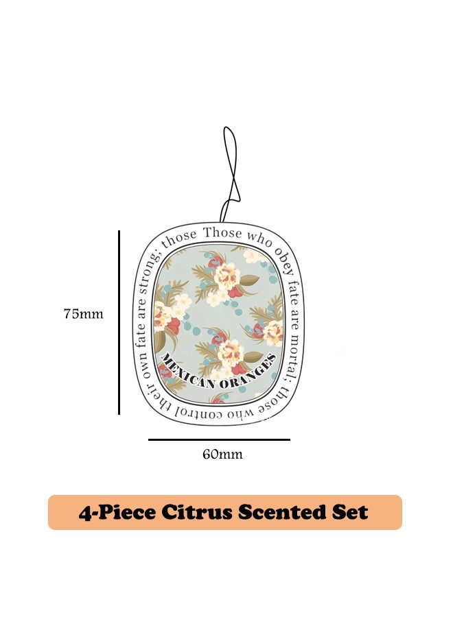 Citrus Scented Car Air Freshener Gel Aromatherapy Ornament Long-Lasting Fragrance & Natural Deodorizer for Car Home Decor - Image 2