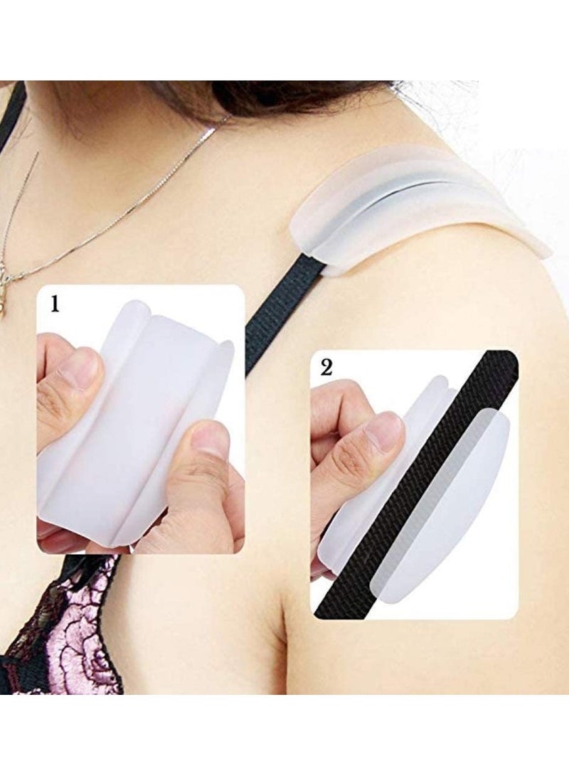 KASTWAVE Women's Soft Silicone Bra Strap Cushions Holder, 6 Pair Non-slip Shoulder Protectors Pads for Women  - Image 3