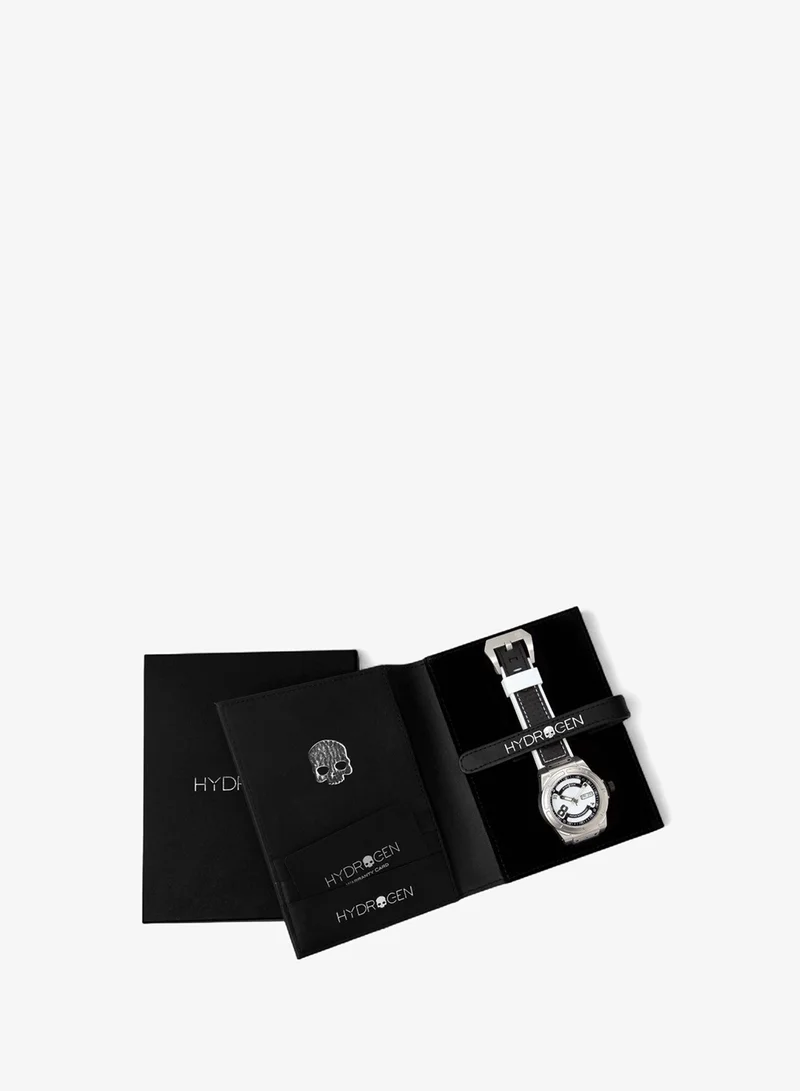 Hydrogen Watch Black/Silver Automatic Otto White-Silver Watch  | Best Price UAE