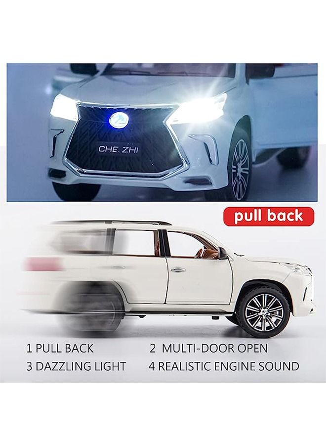Lexus LX570 Off-Road In Luxury SUV Model Car White 21x9.5x8.5cm - Image 5