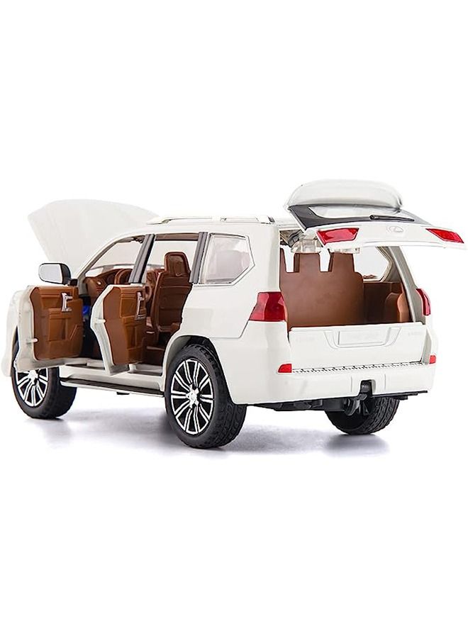 Lexus LX570 Off-Road In Luxury SUV Model Car White 21x9.5x8.5cm - Image 2