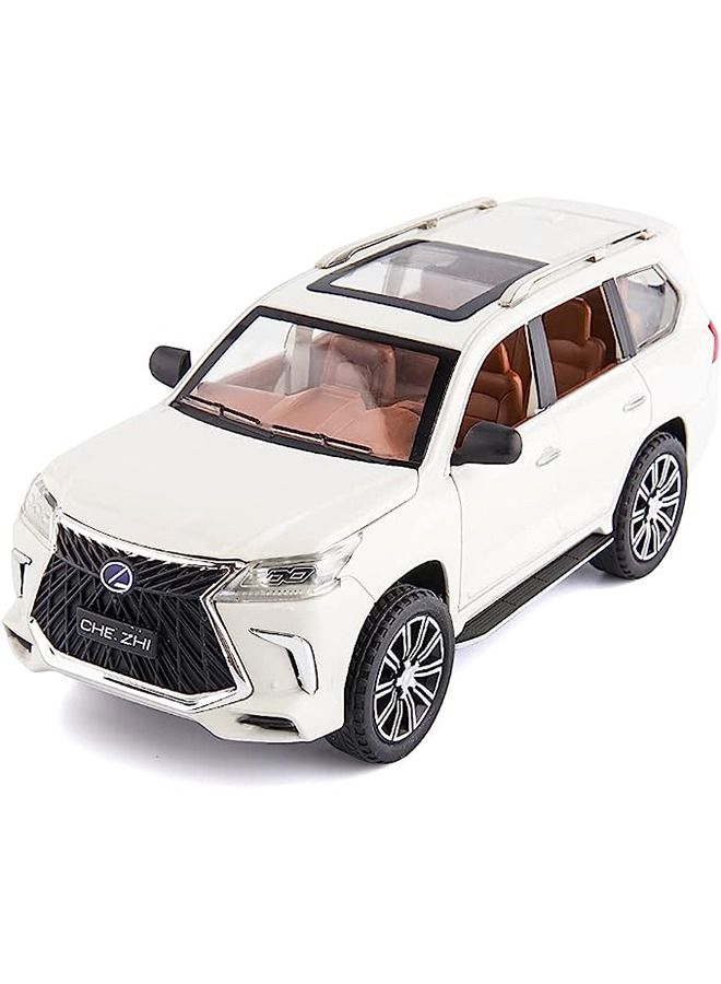Lexus LX570 Off-Road In Luxury SUV Model Car White 21x9.5x8.5cm - Image 1