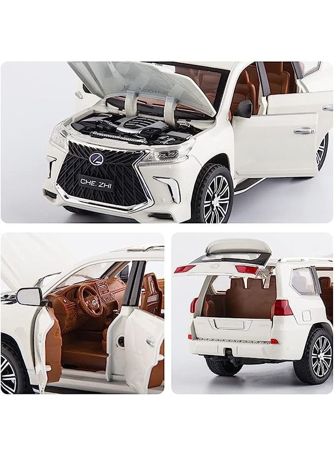 Lexus LX570 Off-Road In Luxury SUV Model Car White 21x9.5x8.5cm - Image 4