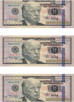 Copy Play Money 20 Pieces One Million Dollar Trump Bills 2-Sided Fake Dollar Bill Kids Pretend Play Learning Money Props for Movies Plays Music Videos