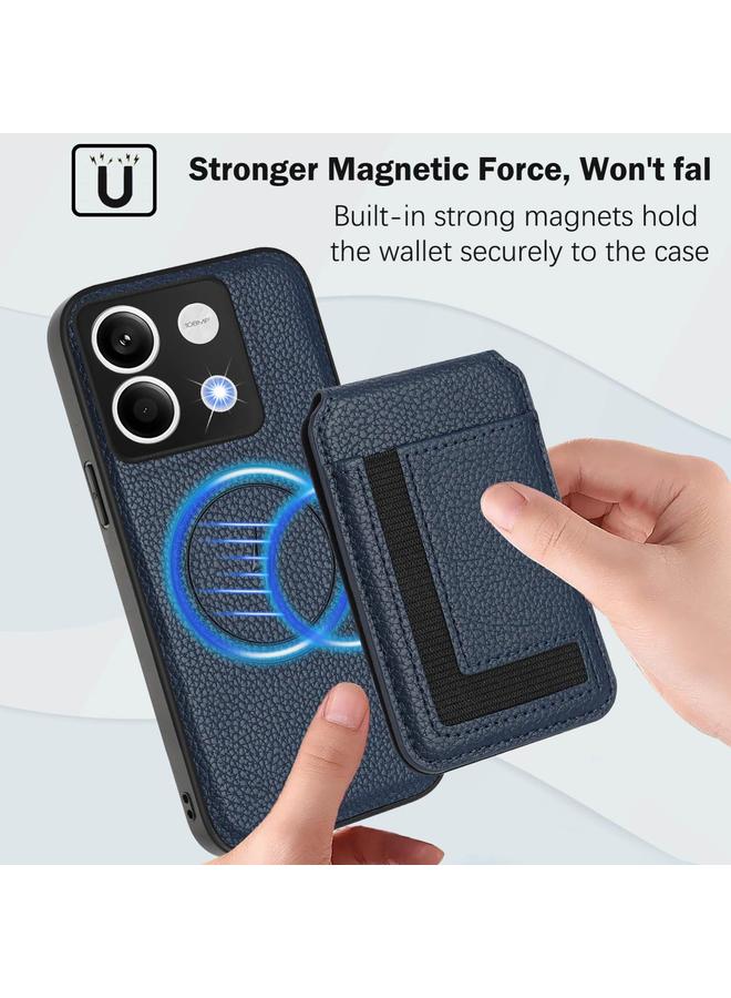 S-TOP Case For Redmi Note 13 5G CX01 Detachable Magsafe Magnetic Card Bag Phone Case - Image 5