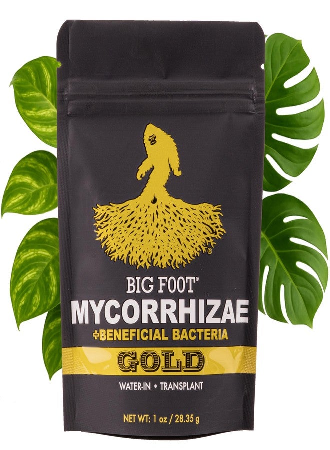 Big Foot Gold Mycorrhizal Fungi - 127 x More Concentrated Than Competition, 950 Million CFU/gram Bacteria, 400 Spores per gram. Treats 1,100 Plants (1 oz) - Image 1
