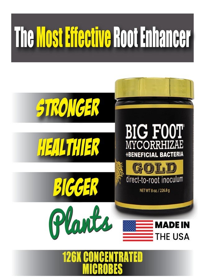 Big Foot Gold Mycorrhizal Fungi - 127 x More Concentrated Than Competition, 950 Million CFU/gram Bacteria, 400 Spores per gram. Treats 1,100 Plants (1 oz) - Image 3