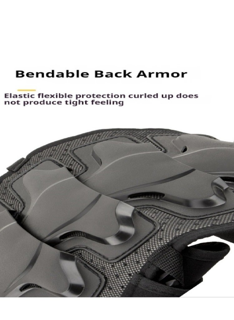 Generic Children's Balance Bike Armor Cycling Suit Off-Road Motorcycle Chest Armor Anti Drop Vest Set  - Image 5