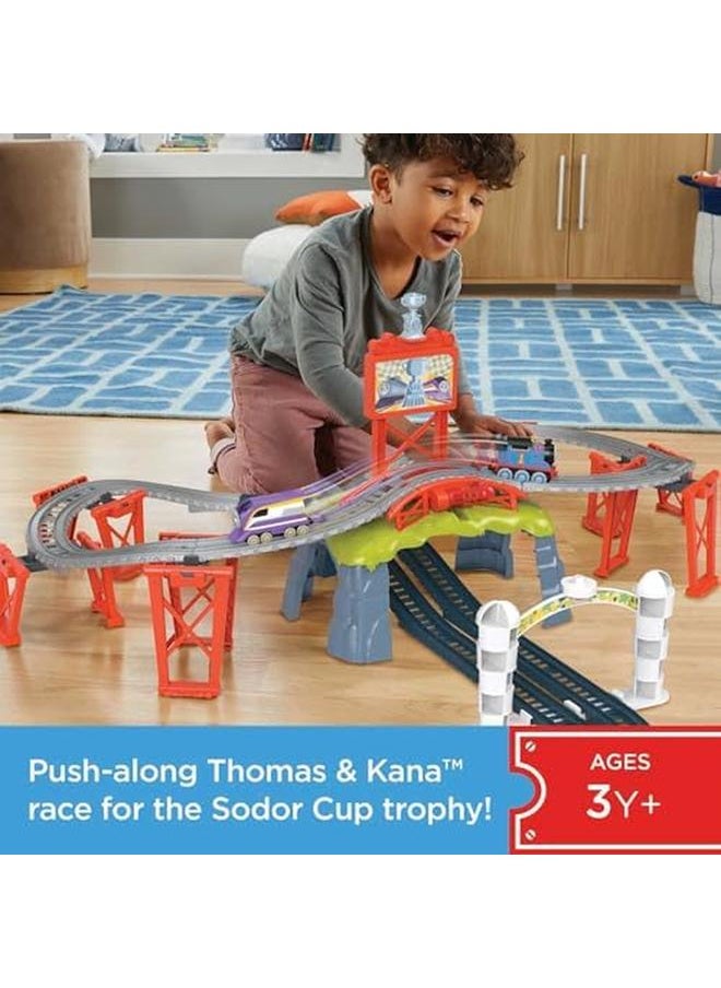 THOMAS & FRIENDS Race For The Sodor Cup Push Along Train Track Set  - Image 2