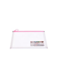 Elmaayergy BG8074A Z-2 Plastic File Folder With Zipper With Durable Material, Suitable For School And Home