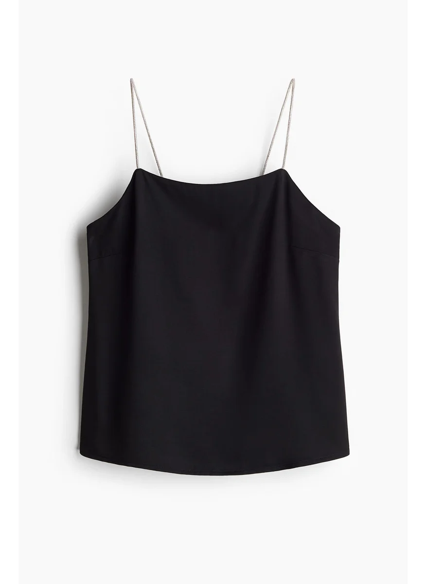 H&M Rhinestone-Strap Top