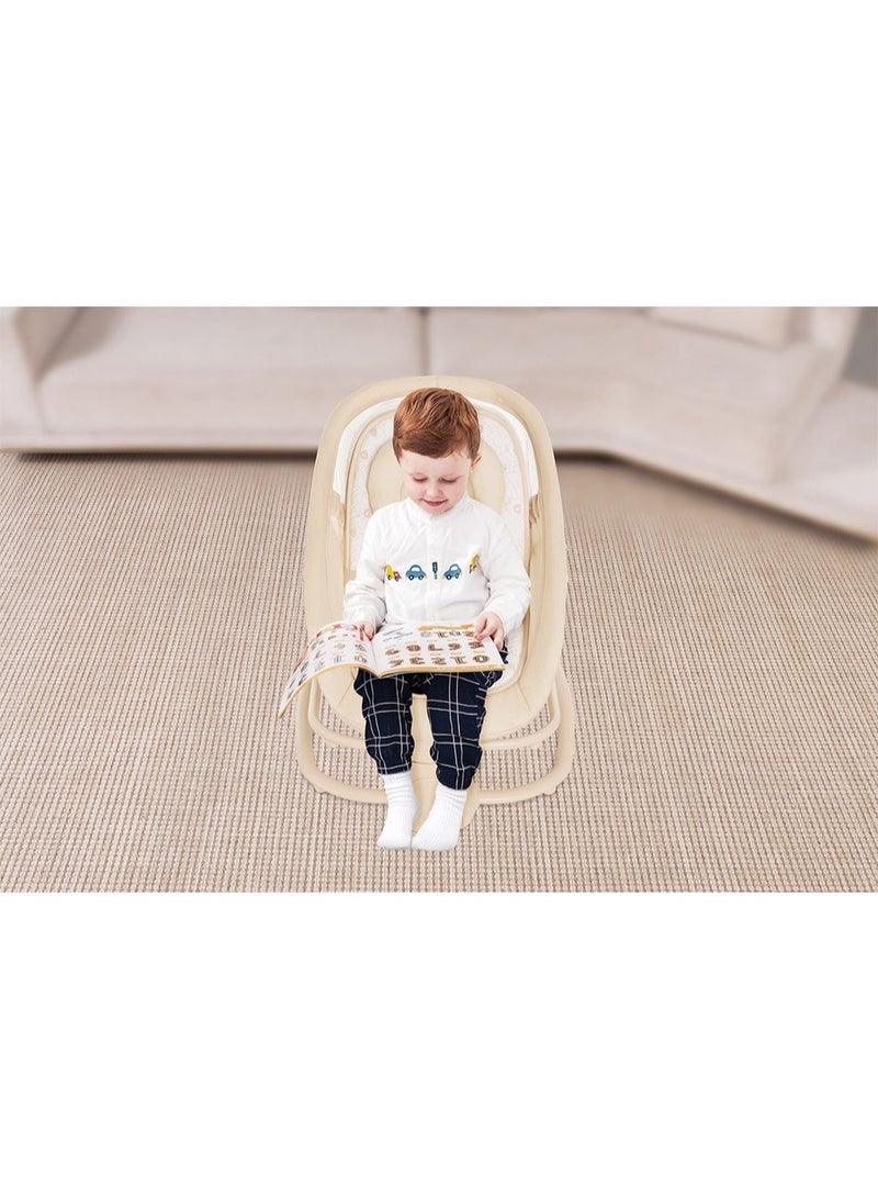 ماستيلا أرجوحة أطفال ماستيلا ٤ في ١ مع طبق عشاء، تحكم بالتطبيق، مسند ظهر قابل للتعديل، وكرسي هزاز كهربائي - Image 2