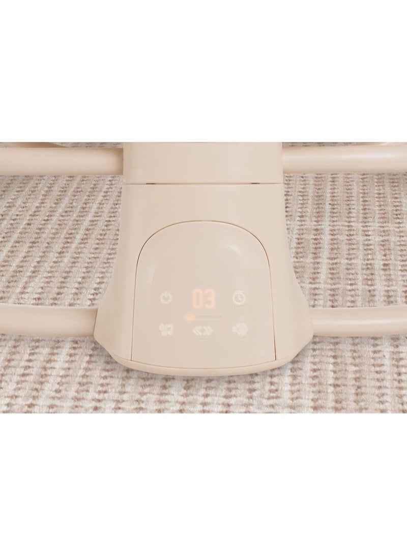 ماستيلا أرجوحة أطفال ماستيلا ٤ في ١ مع طبق عشاء، تحكم بالتطبيق، مسند ظهر قابل للتعديل، وكرسي هزاز كهربائي - Image 4