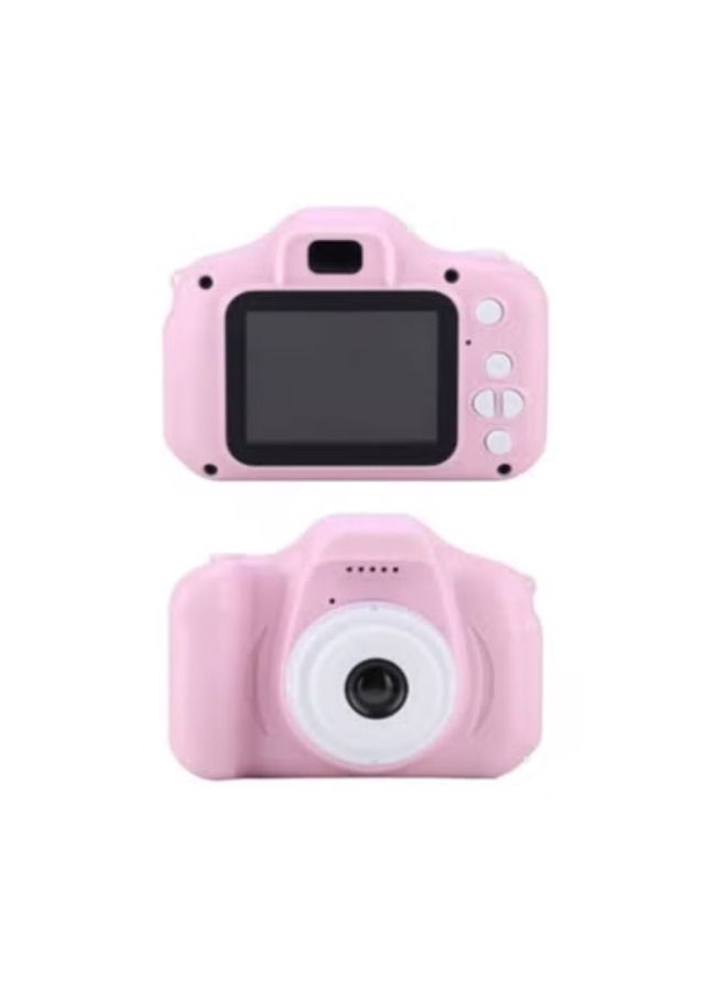 Child Boys Girls,Mini Rechargeable Children Shockproof Digital Camcorders Little Kid Toys Gift 1080P 5MP Pink - Image 1