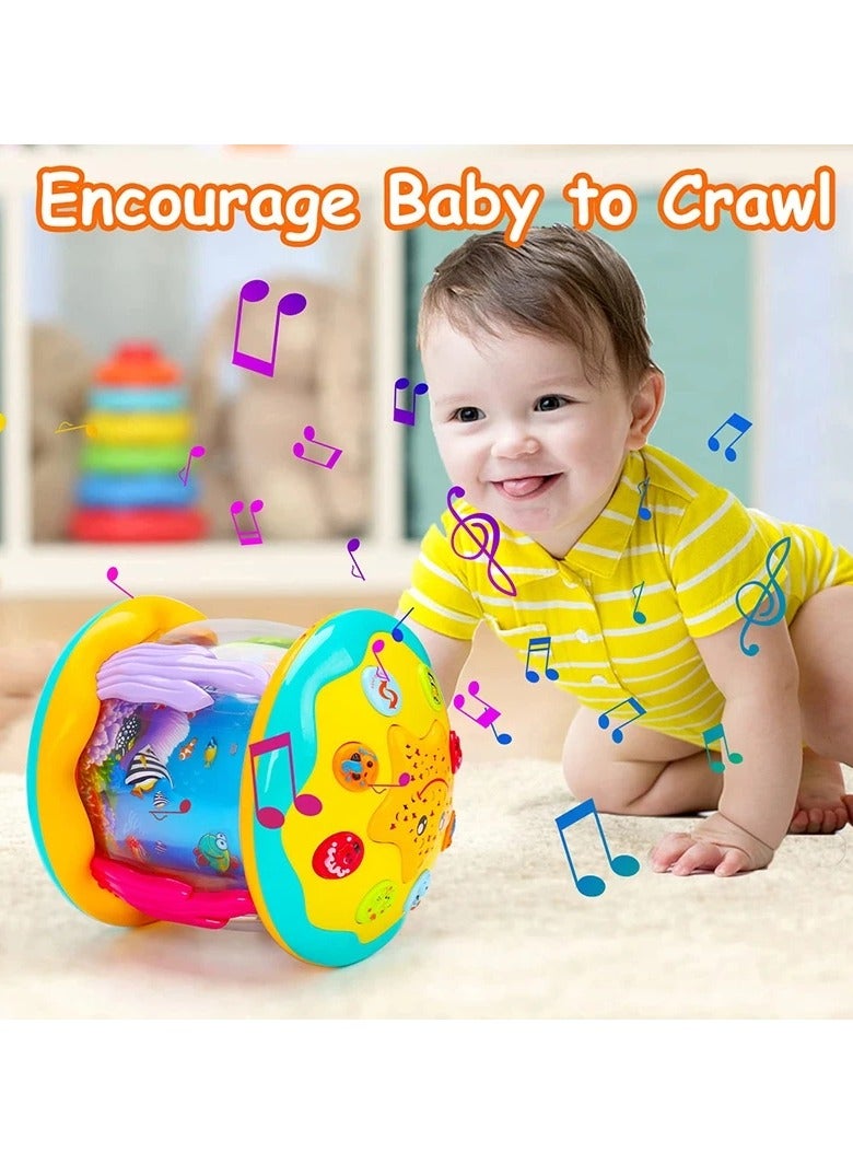 ارواق جهاز عرض كشاف دوار للمحيط للأطفال بعمر 1-3 سنوات ألعاب موسيقية مونتيسوري ألعاب تعليمية حسية مبكرة لهدايا الأطفال الصغار - Image 4