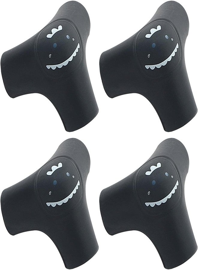 BENCI Corner Protector Baby Proofing Edge and Corner Guards, Soft Safety Pre-Taped Silicone Corner Furniture Bumpers for Fireplace, Table, Stair, Cabinet Set of 4 (Black) - Image 1