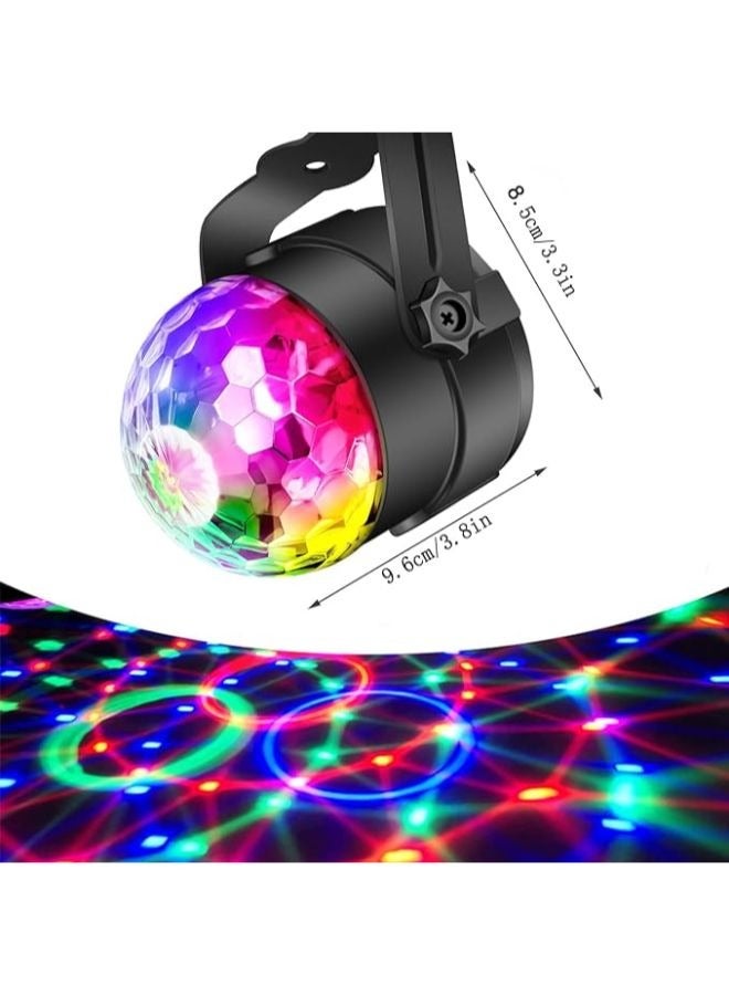 EasyLife 2 Pieces Disco Light Sound Activated Party Light Disco Ball with Remote Control for Kids Disco Parties Lighting Outdoor Indoor Strobe Lamp Stage Par Light - Image 2