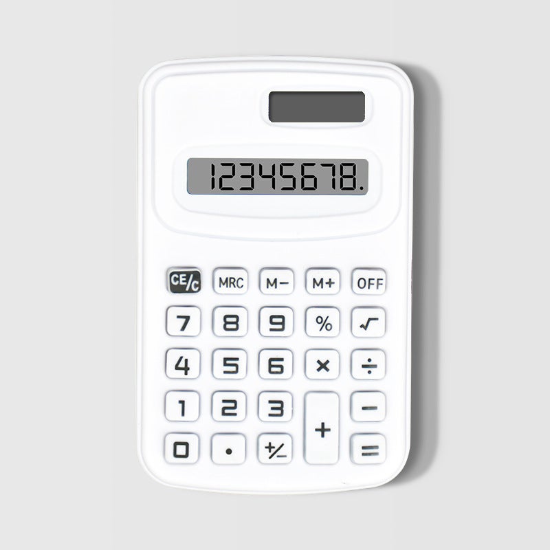 Cute High-Looking Mini Solid Color Calculator K888 Portable Accounting Office Computer - Image 1