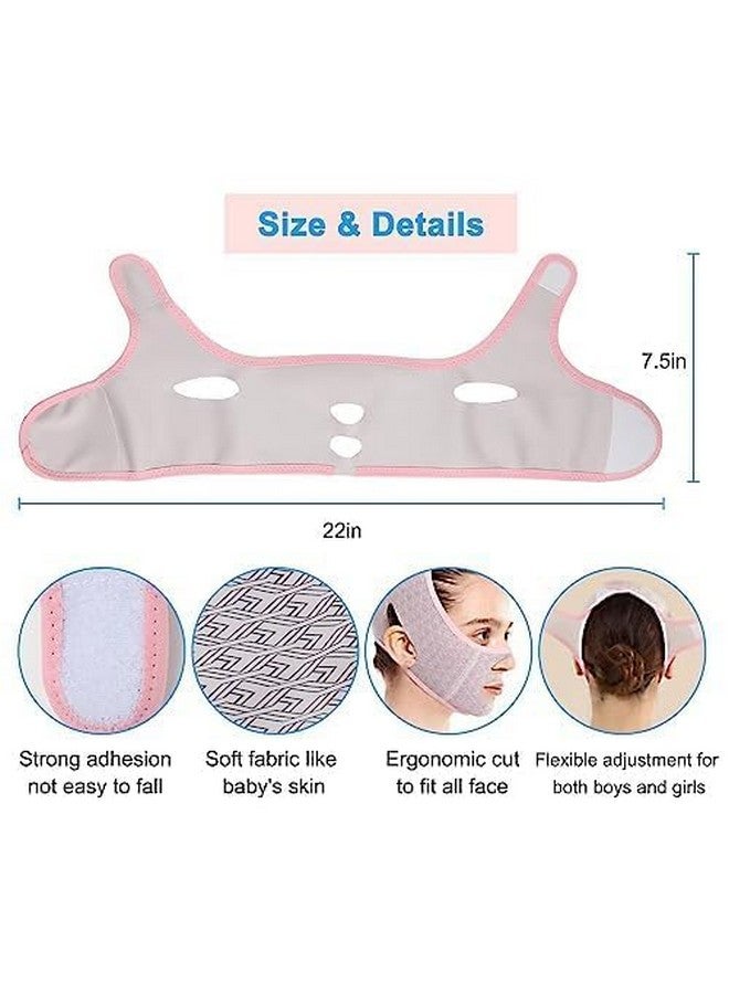 PANDANUS Double Chin Reducer Chin Strap Face Slimming Strap Face Slimmer Shaper for Women, Breathable Comfortable V Line Lifting Mask (11) - Image 3