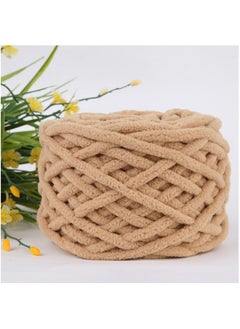MileMelo 2-Piece Knitting Wool Yarn,Knitting Yarn Coarse Yarn for Crochet, Soft Chunky Yarn for Projects Making Plush Balls Handmade Bags Sweaters Shoes Hats Blankets Scarves Brown  - Image 3