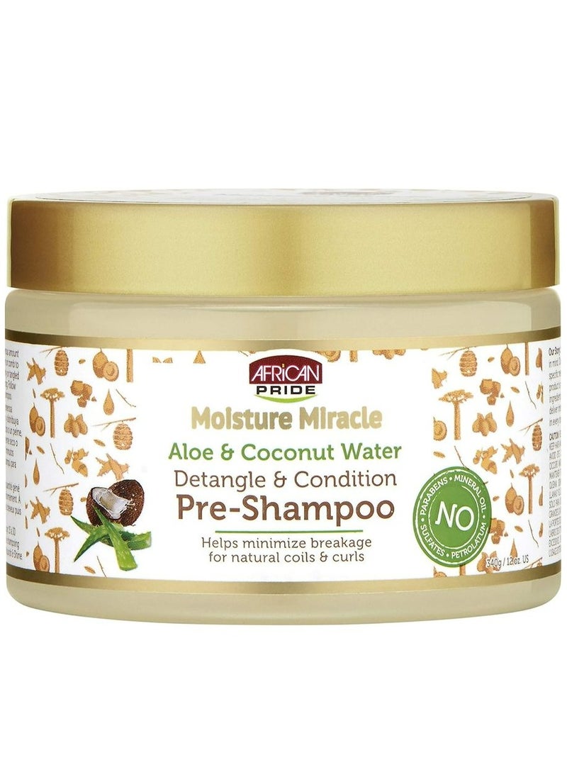 African Pride - African Pride Moisture Miracle Aloe & Coconut Water Pre-Shampoo 340 g - Image 1
