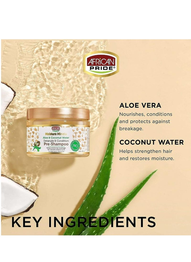 African Pride - African Pride Moisture Miracle Aloe & Coconut Water Pre-Shampoo 340 g - Image 1