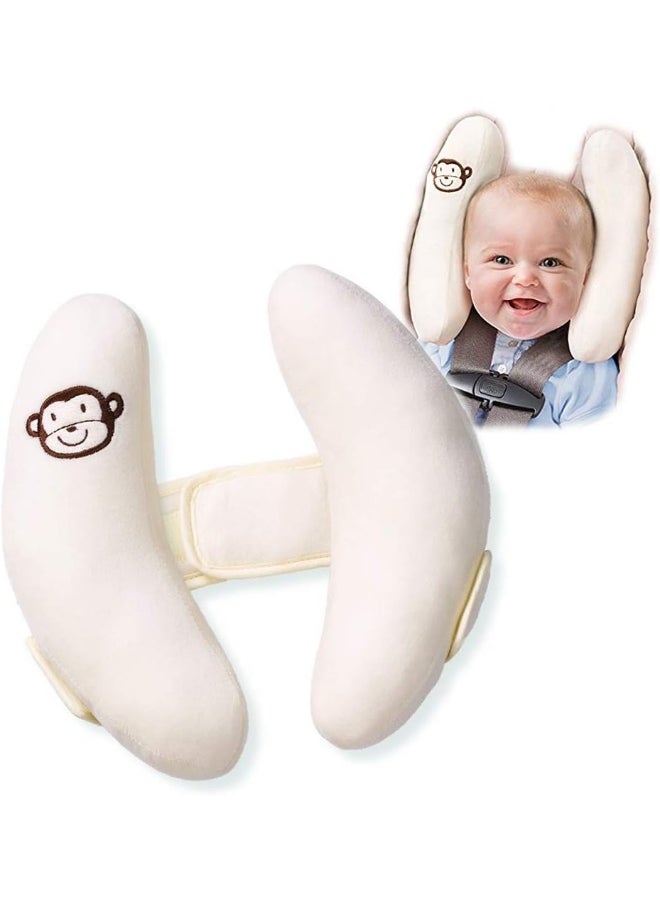 StoHua StoHua Adjustable Travel Pillow for Infant, Portable Head Support for Car Seats for Newborn, Head Support Pillow for Baby, Headrest Pillows for Cars, Rest Baby's Head Comfortably  - Image 1