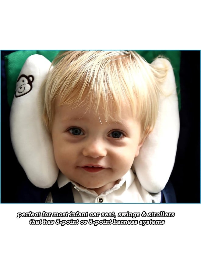 StoHua StoHua Adjustable Travel Pillow for Infant, Portable Head Support for Car Seats for Newborn, Head Support Pillow for Baby, Headrest Pillows for Cars, Rest Baby's Head Comfortably  - Image 4