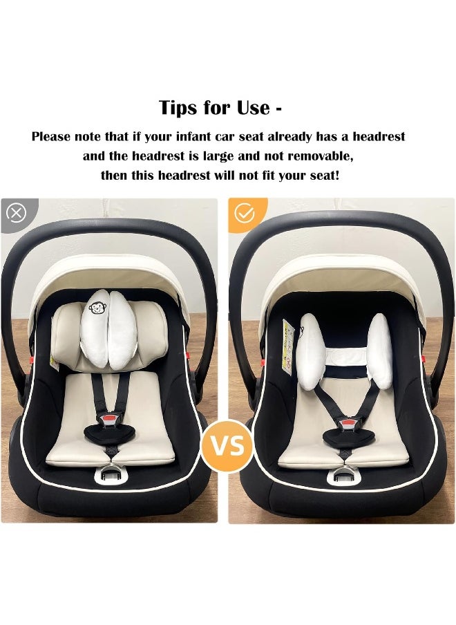 StoHua StoHua Adjustable Travel Pillow for Infant, Portable Head Support for Car Seats for Newborn, Head Support Pillow for Baby, Headrest Pillows for Cars, Rest Baby's Head Comfortably  - Image 5