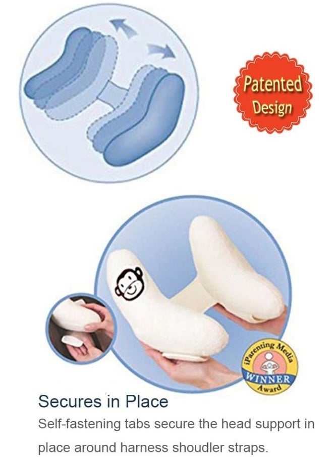 StoHua StoHua Adjustable Travel Pillow for Infant, Portable Head Support for Car Seats for Newborn, Head Support Pillow for Baby, Headrest Pillows for Cars, Rest Baby's Head Comfortably  - Image 2