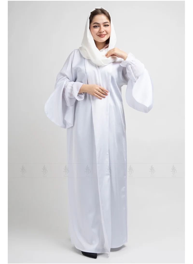 اكسا عباية AIK6022 ابيض