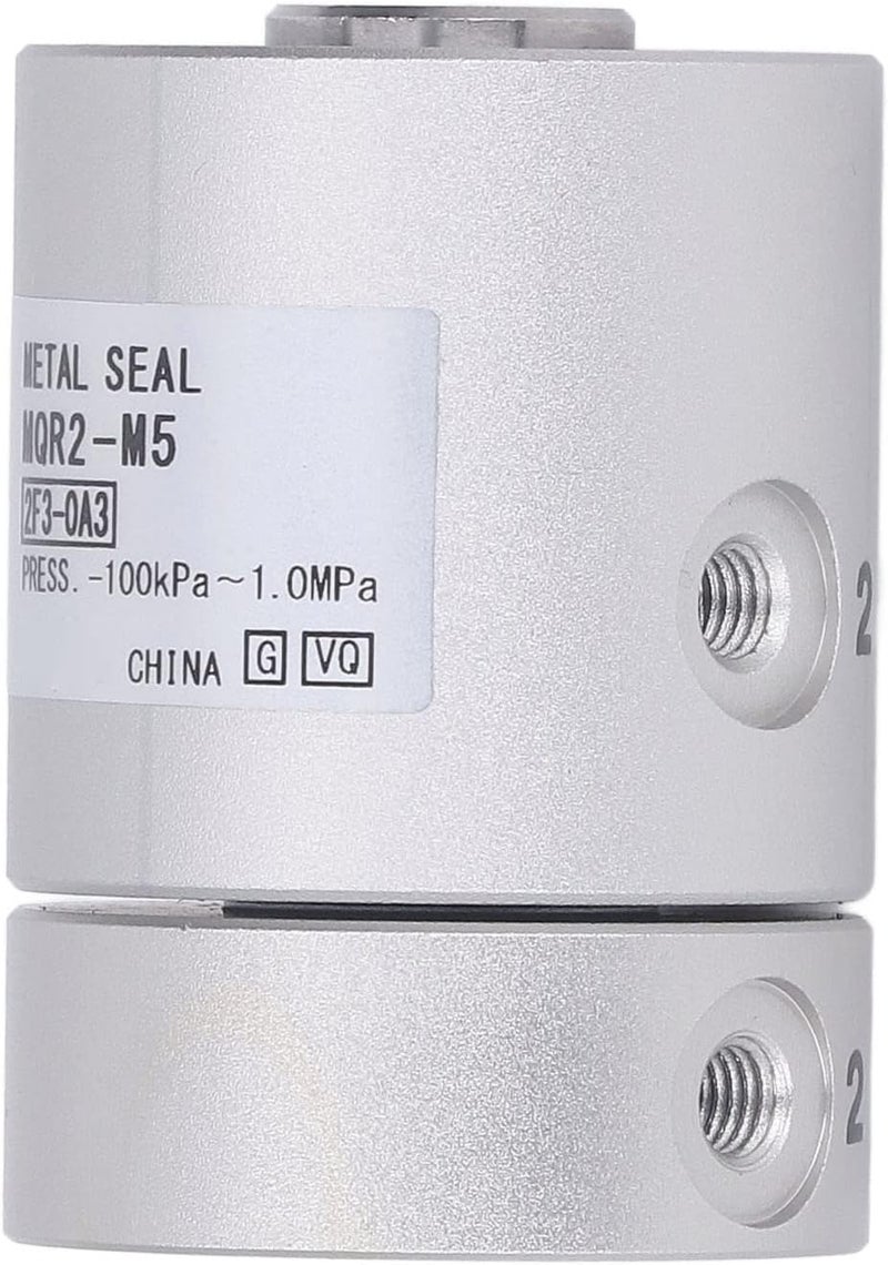 LiebeWH Pneumatic Rotating Connector, Aluminum Alloy Multi Channel High Speed 360 Degree Rotating Joint for Printing Machines CNC Centers and Industrial Equipment (MQR2-M5) - Image 3