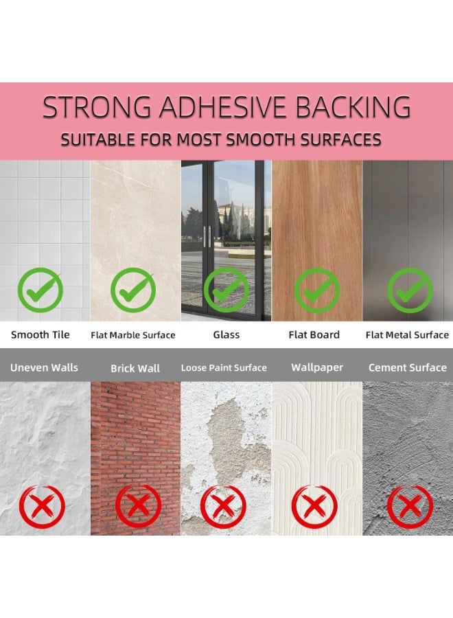 SLASA Pack of 8 Flexible Self-Adhesive Acrylic Mirrors – 2mm Thick Frameless Wall Mirror Tiles – 20x20 cm – DIY Wall Décor for Home, Gym, Door & More - Image 4