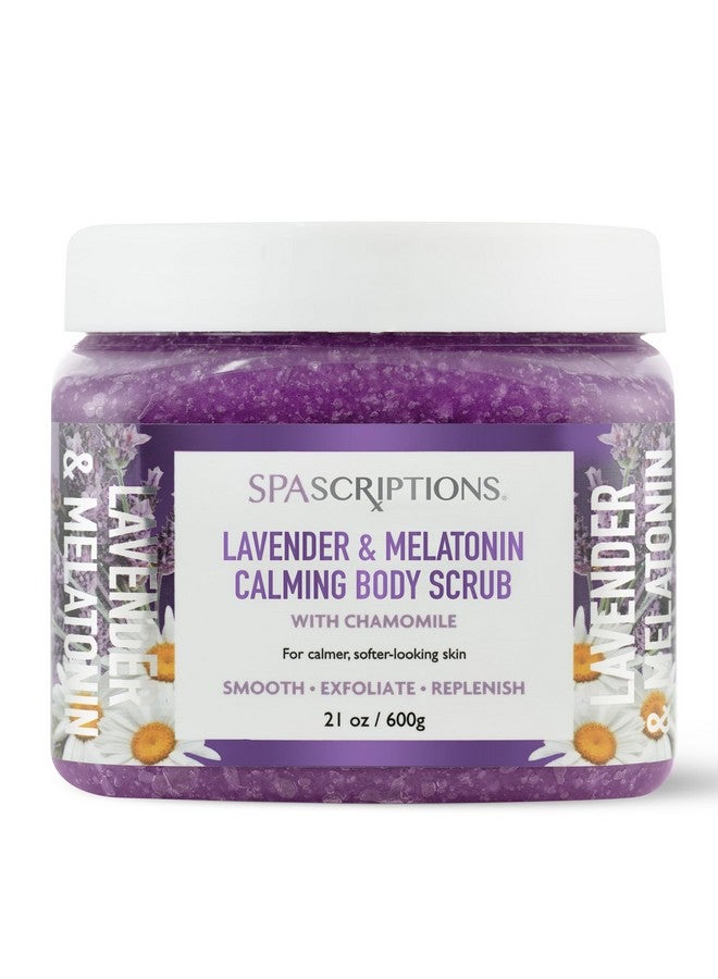 سباسكريبشنز مقشر الجسم المهدئ باللافندر والميلاتونين مع البابونج لبشرة أكثر هدوءًا ونعومة، مصنوع لتنعيم وتقشير وتجديد البشرة، 21 أونصة. - Image 1