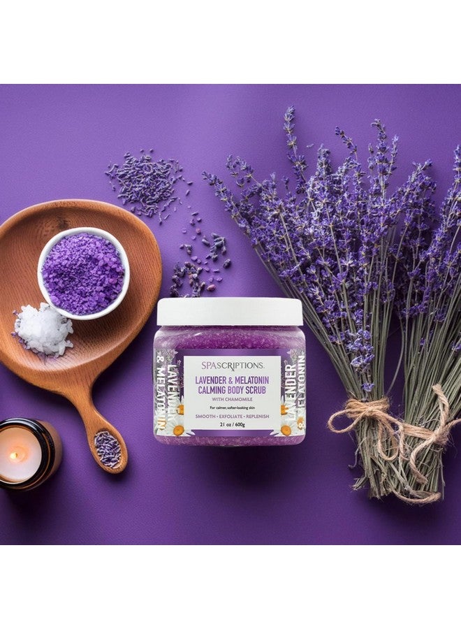 سباسكريبشنز مقشر الجسم المهدئ باللافندر والميلاتونين مع البابونج لبشرة أكثر هدوءًا ونعومة، مصنوع لتنعيم وتقشير وتجديد البشرة، 21 أونصة. - Image 4