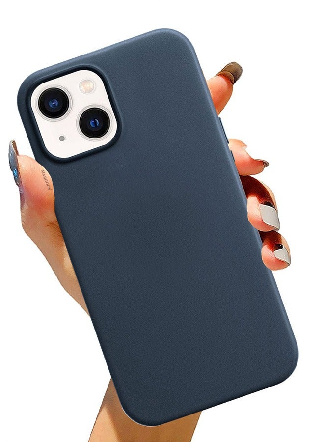 CATANES iPhone 13 Case And Cover Leather Case With MagSafe Midnight Blue - Image 3