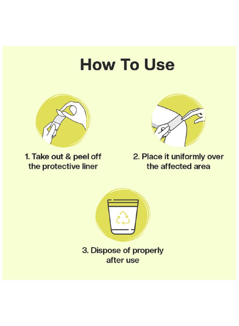 بيساف بي سيف لصقات عشبية لتخفيف تشنجات الدورة، طبيعية بدون أي آثار جانبية، تخفف آلام الدورة الشهرية بشكل فوري، وتستمر لمدة تصل إلى 12 ساعة (5 لصقات) - مجموعة من 3 عبوات - Image 4