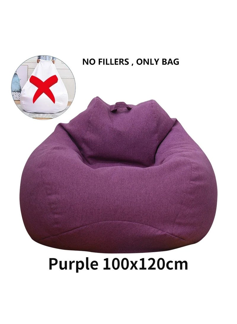 ارواق غطاء كرسي بين باج كبير مريح للاستخدام الخارجي بدون حشوة غطاء أريكة قابل للإزالة والغسل مع بطانة داخلية قابلة للتبديل