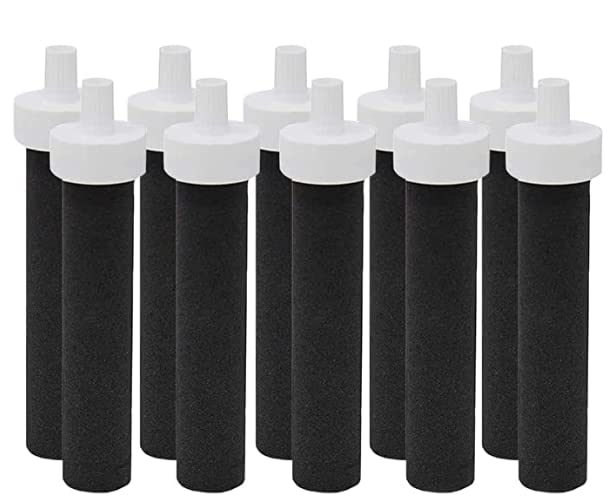 Molgoc Water Replacement Filter for BottleCompatible with Brita BB06fit Brita Hard sidedSport and Stainless Steel Bottle 10PCS Without Bite Valve